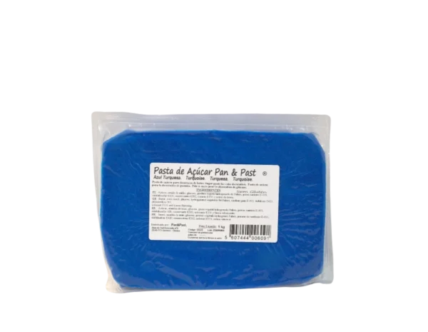 Pasta Azul Turquesa Embalagem 1 Kg