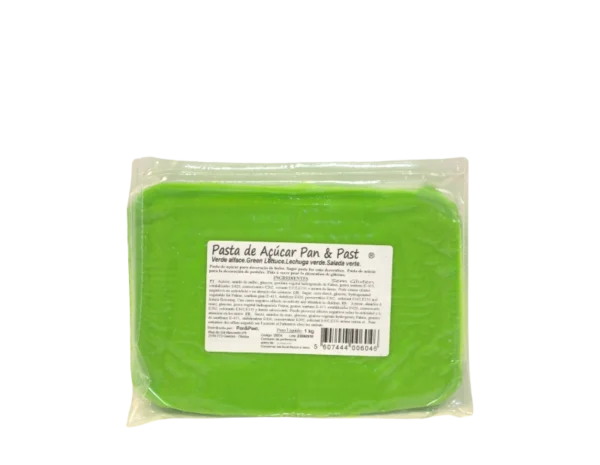 Pasta Verde Alface Embalagem 1 Kg