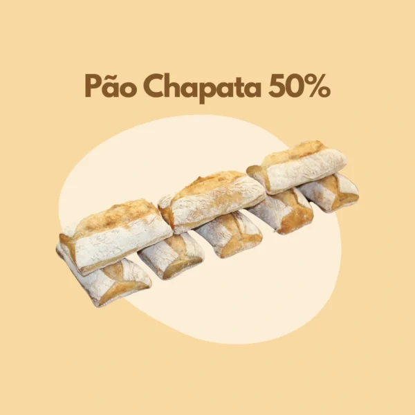 Pão Chapata 50 % 15Kg