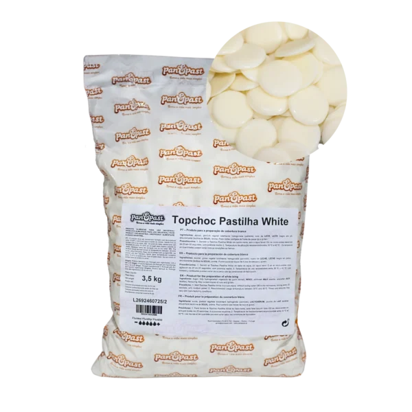 Topchoc Pastilha White 3,5 Kg Topchoc Pastilha White 3,5 Kg